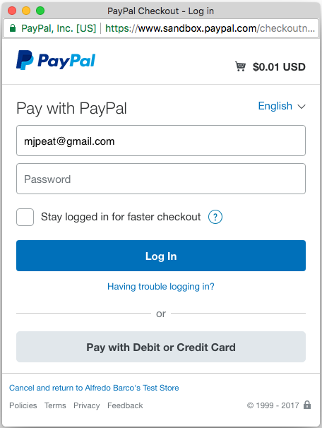 Creating RESTful APIs  - PayPal example 1