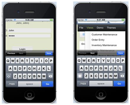 Example iphones for AjaxWeb